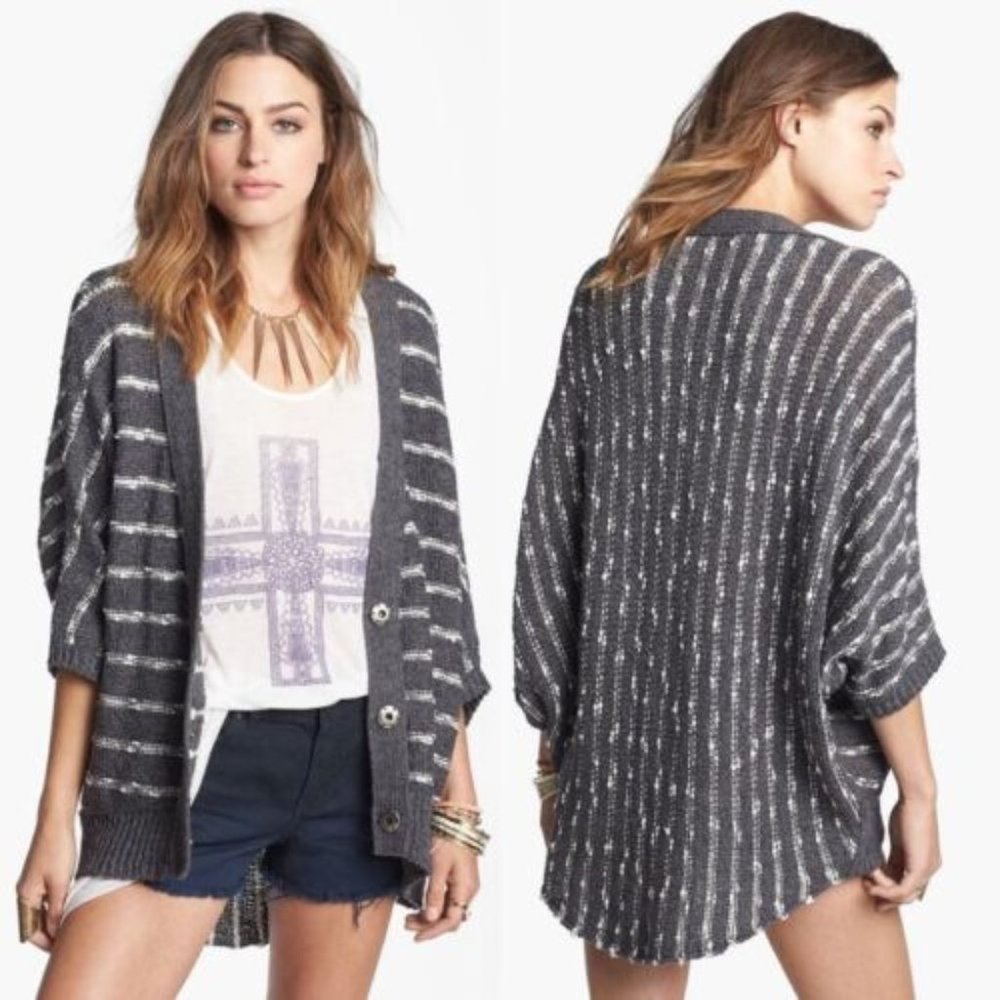 Free People Oversized 3-Button Cardigan s